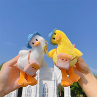 Đồ Chơi Mềm Thời Trang Mới Dễ Thương Động Vật Vịt Búp Bê Mặt Dây Chuyền Đồ Chơi Sang Trọng Keychain