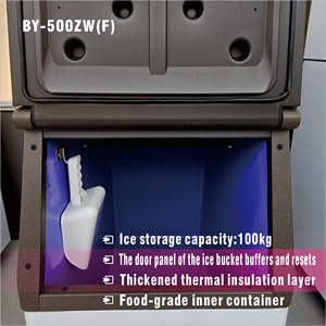 Machine à glaçons en cubes robuste à sortie directe d'usine, machine à glaçons commerciale pour le refroidissement des boissons, <span class=keywords><strong>recrutement</strong></span> d'agents - Product Image 3