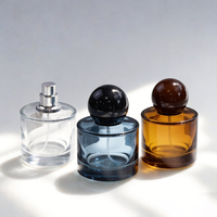 Flacon pulvérisateur rond en verre personnalisé OEM avec joint hermétique pour huile essentielle, sérum, huile capillaire, marque privée 10ml 30ml 50ml