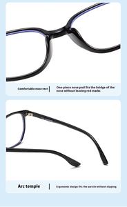 Nuevo producto, venta al por mayor de <span class=keywords><strong>gafas</strong></span> ópticas TR90, <span class=keywords><strong>gafas</strong></span> rectangulares para hombres y mujeres, <span class=keywords><strong>gafas</strong></span> de marca de lujo, monturas de <span class=keywords><strong>gafas</strong></span> - Product Image 4