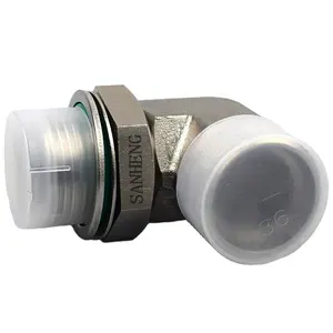 Hoge Kwaliteit En Duurzame Bsp Mannelijke Draad Verstelbare Stud Uiteinden Bijten Type 90 Elleboog Hydraulische Union Buis Connector Fitting