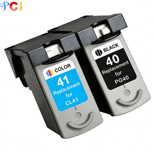 Cartucho de Tinta Compatible con <span class=keywords><strong>Canon</strong></span> <span class=keywords><strong>Pixma</strong></span> IP1180/1200/1300/1600/1700, <span class=keywords><strong>Precio</strong></span> al por Mayor PCI Pg-40 Pg 40 CL41 CL 41 - Product Image 1