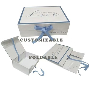 Boîte rigide en carton écologique portable avec fermeture magnétique de luxe personnalisée, poignée pliable, <span class=keywords><strong>pour</strong></span> vêtements, chaussures, emballage cadeau - Product Image 5