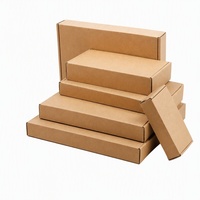 Boîtes d'expédition pliables écologiques personnalisées pour étuis de téléphone, emballage e-commerce en papier kraft, logo personnalisé, vente en gros, faible MOQ, usine