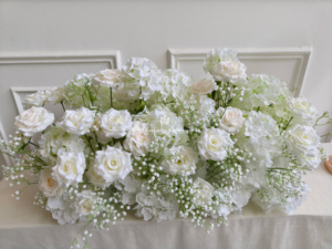 صف وردي صناعي من الورود محاكاة لنجوم متلألئة لتزيين ممرات الزفاف وديكور الزهور الاحترافي - Product Image 3