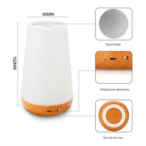 Sáng tạo cảm ứng điều khiển từ xa ánh sáng ban đêm PVC cơ thể hạt gỗ Kết Cấu Cơ sở đầy màu sắc phòng ngủ cạnh giường ngủ bầu không khí chiếu sáng Pin - Product Image 4