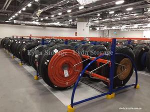 Nhà Máy Giá Di Chuyển Pallet Lốp Kệ Cho Kho 5 Hai Lớp Thép Gấp Kệ Với Di Chuyển Lốp - Product Image 3