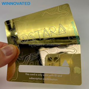 Espejo personalizado de alta calidad Tarjeta de Visita De Oro Metal - Product Image 2