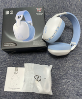 ONIKUMA B2 Casque de jeu pour PC Mac 2.4GHz à latence ultra-faible Casque sans fil à réduction de bruit avec micro