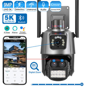 P11 icsee 8x fotocamera wifi con zoom a tre occhi 5K HD per visione notturna da esterno impermeabile per la casa telecamera di sicurezza per la rete wireless - Product Image 5