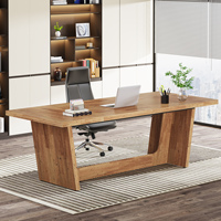 Bureau d'ordinateur exécutif Tribesigns de 70,87 pouces, mobilier de bureau moderne, mobilier de bureau le moins cher