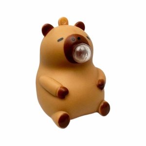 Giocattolo Antistress Squishy a Forma di Capibara, Ruby il Piccolo Castoro che Soffia Bolle, Giocattolo a Lenta Risalita - Product Image 1