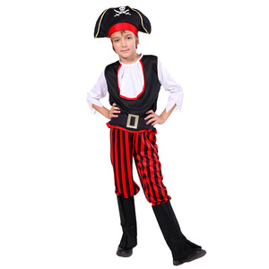 <b>Kids</b> Halloween Pirate Costume Set With Hat and <b>Belt</b> - Product Image 4