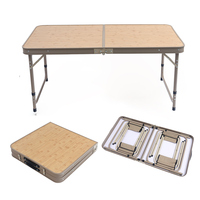 Ensemble de table et chaises pliantes modernes réglables en hauteur pour l'extérieur, en métal, avec cadre en aluminium, idéal pour les parcs, les hôtels et les salons.