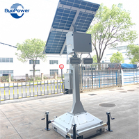 Tour d'éclairage solaire portable avec batterie au lithium pour parking