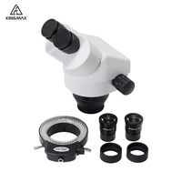 7X-45X Continuous Zoom Binocular Stereo Microscope LED Industrial Stereo Binocular Microscope TD745-B800 for Phone Soldering PCB