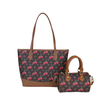 Sac fourre-tout d'épaule de luxe en PU pour femme, grande capacité, multi-pièces, décontracté, personnalisé, avec fermeture éclair en polyester, de marque de créateur