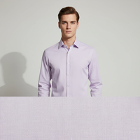 Tissu tissé teint en fil 55% lin 45% coton écologique 30S Popeline Léger pour Hommes, Femmes, Enfants, Robes Formelles et Chemises Décontractées