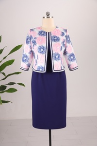 Costume pour femmes de style moderne, tissu brodé, costume de bureau pour femmes, robe formelle pour femmes - Product Image 3