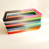 Étuis de protection antichoc en TPU personnalisés avec paillettes multicolores pour cartes de crédit, anti-RFID, sans fermeture, pour passeport/dépassement d'identité