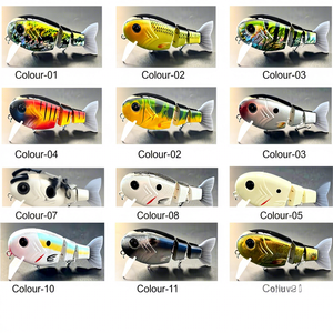 <span class=keywords><strong>เหยื่อ</strong></span>ปลอมแบบข้อต่อ 2 ท่อน ขนาด 12.5 ซม. น้ำหนัก 50 กรัม หางนิ่ม ลอยน้ำ สำหรับตกปลาแม่น้ำ/ทะเล/น้ำจืด <span class=keywords><strong>เหยื่อ</strong></span>ไบโอนิคแบบแข็ง พร้อมตะขอเบ็ดตกปลาแบส - Product Image 3