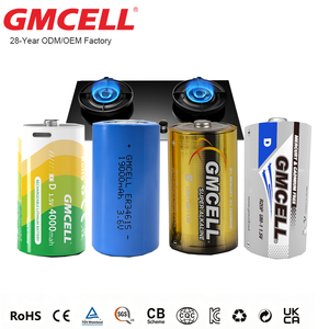 แบตเตอรี่อัลคาไลน์ GMCELL LR20 ขนาด D รุ่น ER34515 3.6V ชาร์จไฟได้ผ่าน USB แบตเตอรี่ลิเธียม R20P สำหรับเตาแก๊ส - Product Image 1