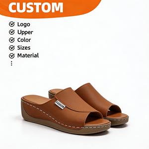 Nouvelles sandales compensées orthopédiques <span class=keywords><strong>pour</strong></span> femmes 2026, à bout ouvert croisé, <span class=keywords><strong>semelle</strong></span> épaisse, confortables <span class=keywords><strong>pour</strong></span> l'été et l'extérieur - Product Image 1