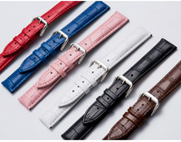 Vente en gros Ceintures en cuir personnalisées 12mm 16mm 18mm 20mm 22mm 24mm Hommes Femmes Bracelet de montre-bracelet en cuir véritable