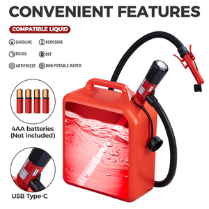 Pompe de transfert de carburant électrique semi-automatique portable basse pression pour l'industrie automobile, personnalisable OEM, garantie 1 an, 3,8 GPM - Product Image 4