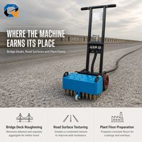 Scarificateur pneumatique manuel pour le rainurage, le dégrossissage et la réparation des sols en béton sur les chantiers de construction