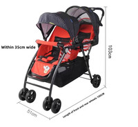 Poussette double, multifonctions, pour bébés jumeaux en bas âge, la plus populaire, offre spéciale