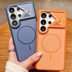 Funda Magnética Oficial de Lujo <span class=keywords><strong>para</strong></span> Teléfono, Magnética <span class=keywords><strong>para</strong></span> Samsung Galaxy S26 Ultra S26 Plus, Doble Tono, Tacto Suave, Mate, Antigolpes - Product Image 2