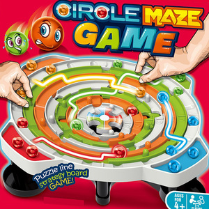 Juego de laberinto de bolas de círculo de plástico divertido multijugador juego de fiesta familiar línea de rompecabezas juegos de mesa de Estrategia para Niños educativos - Product Image 3