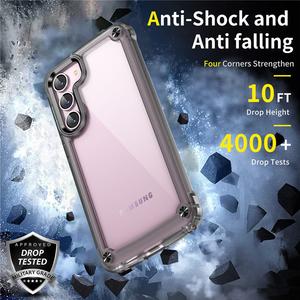 Высокое качество для <span class=keywords><strong>Samsung</strong></span> <span class=keywords><strong>Galaxy</strong></span> S23 S23 Плюс Прозрачный чехол для телефона цвет Противоударный Броня Жесткий Кристалл задняя крышка мобильного телефона - Product Image 5