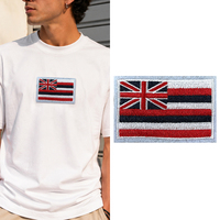Patch brodé drapeau américain thermocollant pour vestes, chapeaux, sacs, décoration de vêtements DIY
