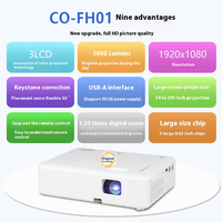 Pour Vidéoprojecteur 3LCD CO-FH01 Haute Définition 1080P 3000 Lumens Portable avec Haut-Parleurs Intégrés Garantie 1 An Bureau Conférence