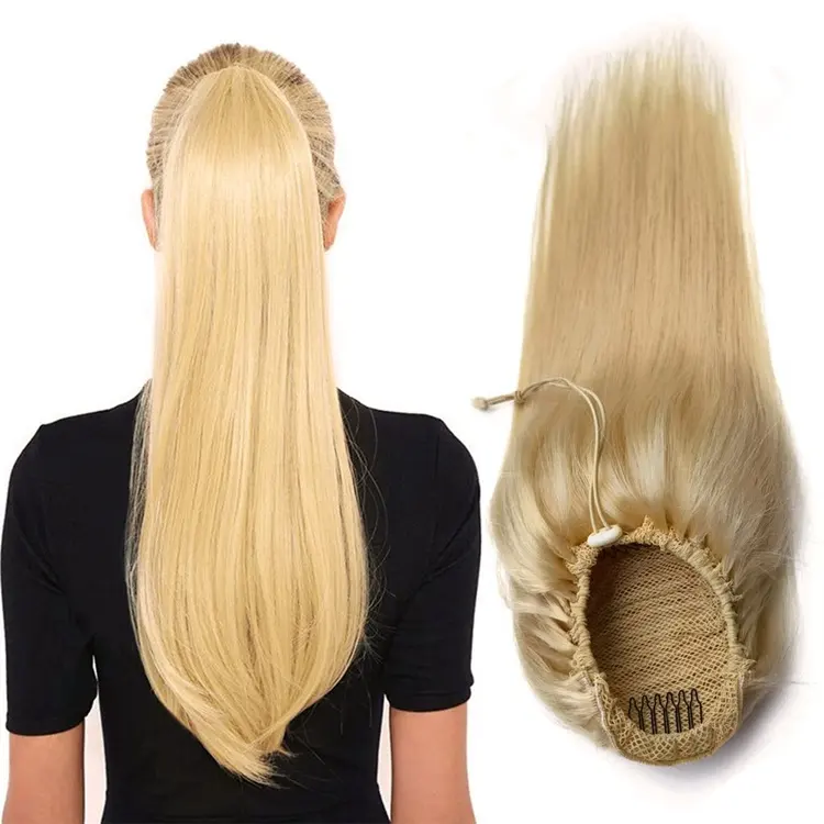 एफ्रो किंकी कर्ली मानव बाल ड्रॉस्ट्रिंग पोनीटेल काली महिलाओं के लिए प्राकृतिक मानव बाल एक्सटेंशन क्लिप