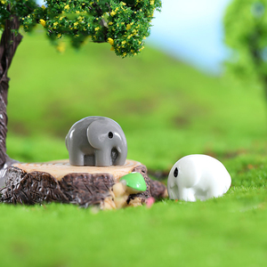 Creative Resin Mini <b>Elephant</b> Miniatures for Landscape <b>Decorations</b> Tiny Animal Elefante Charm Desktop Ornaments DIY Accessories - Product Image 1