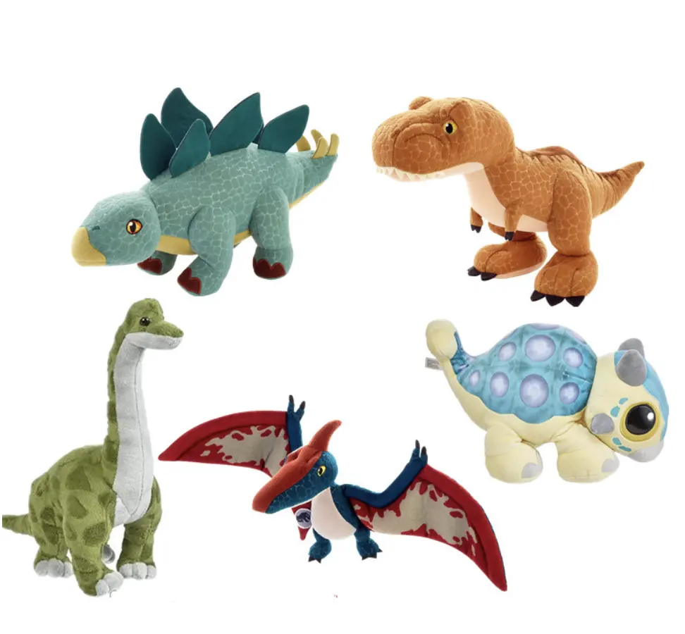 Mainan lembut Floppy 15 inci Ankylosaurus Camp Cretaceous Plush bayi dinosaurus Bumpy dengan suara