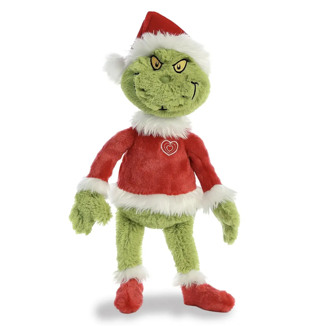 Grinch Stuffed Animal Plush Toy Doll Plush Toy Stuffed Animal Toy Collective Doll Christmas Decoration Gifts for Kids Boys Girls