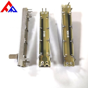 High Durability Instrument Volume Adjustment <b>Sliding</b> Potentiometer 45mm 60mm 100mm - Product Image 3