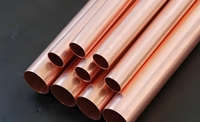 Bon marché Prix 6 pouces tuyau en cuivre pur sans soudure C1220 C2400 tube en laiton cuivre forgé avec service de soudage
