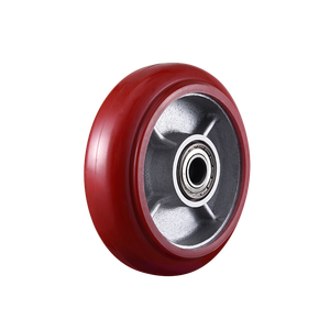 VIMA Fabrik preis 6 Zoll Single Castor <span class=keywords><strong>PU</strong></span> Aluminium Kapazität 500kg Trolley Container Heavy Duty Caster - Product Image 4