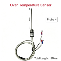 Sensor Probe Oven Baja Tahan Karat Termokopel Suhu Tinggi Baru, Suku Cadang Pengganti Oven Roti, Pengukur Suhu Akurat