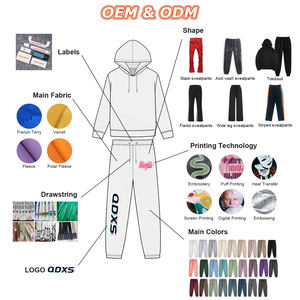 Pantalones de chándal holgados de algodón pesado de alta calidad para <span class=keywords><strong>hombre</strong></span>, pantalones de chándal holgados personalizados de gran tamaño de felpa francesa Unisex para <span class=keywords><strong>hombre</strong></span> - Product Image 4