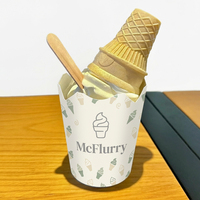 Fangljoy — gobelet à emporter en papier, coupe de crème glacée jetable, impression personnalisée