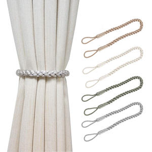 Designer Pick Custom <strong>Cream</strong> White Aesthetic Feeling Blackout <strong>Curtain</strong> Tie Back Classic Design for <strong>Curtain</strong> <strong>Poles</strong> Tracks Accessories - Product Image 1