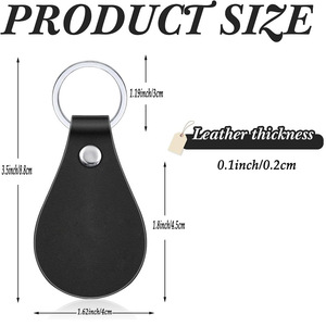 Porte-clés de voiture personnalisable multicolore, porte-clés vierge en cuir PU, <span class=keywords><strong>pendentif</strong></span> en cuir, cadeau DIY gravé au laser, petit <span class=keywords><strong>pendentif</strong></span> - Product Image 3