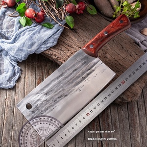 Juego de Cuchillos Forjados con mango de sándalo rojo, cuchillos de cocina <span class=keywords><strong>para</strong></span> uso doméstico <span class=keywords><strong>para</strong></span> picar, <span class=keywords><strong>cortar</strong></span> huesos grandes, matar <span class=keywords><strong>carne</strong></span>, <span class=keywords><strong>cuchillo</strong></span> de cerdo - Product Image 5