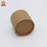 Tube en papier alimentaire et pour collations 100% recyclé pour l'emballage de chocolat, de bonbons, de biscuits, de cacao, de fruits secs et de viande